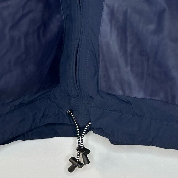 Cole Haan Nylon Rubberized Pocket Windbreaker Jacket Navy Women's Size Small NWT - Picture 3 of 13